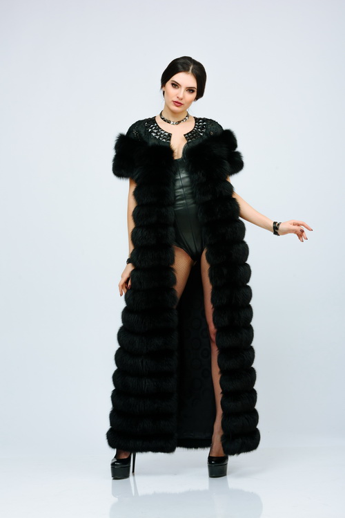 Жилет из меха песца ПТ5-026