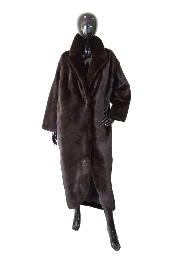 Пальто из меха норки Блек ПТ5 - 067