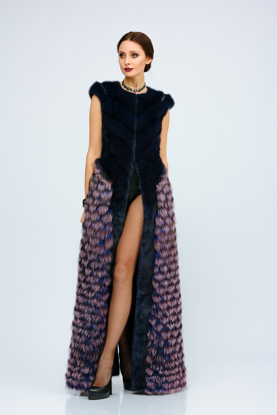 Жилет из меха лисы ЖЛ1-035