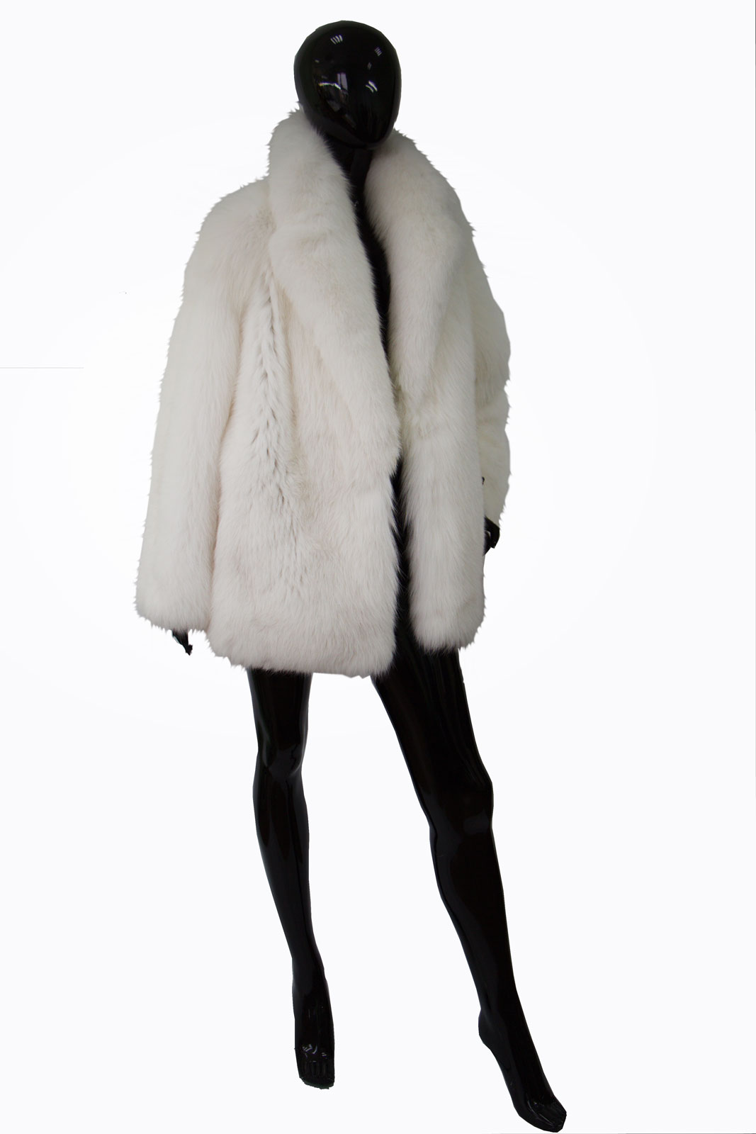 Куртка из меха белого песца КТ 3 - 098