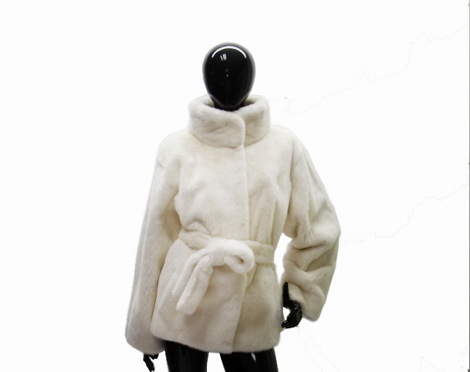 Куртка из белой норки КТ3-052