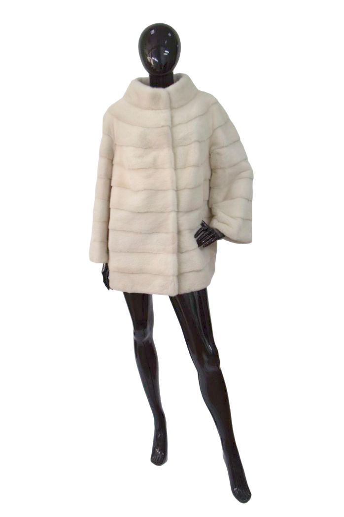 Жакет из норки цвет "Перл" ЖК 2 -121