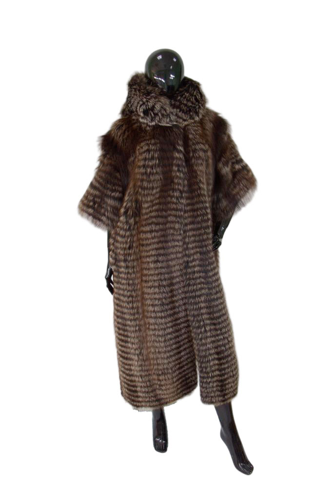 Пальто из меха лисицы ПТ5 - 095
