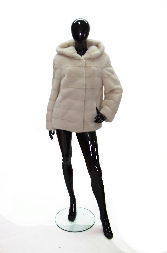 Укороченный полушубок из норки  КТ3-065/007